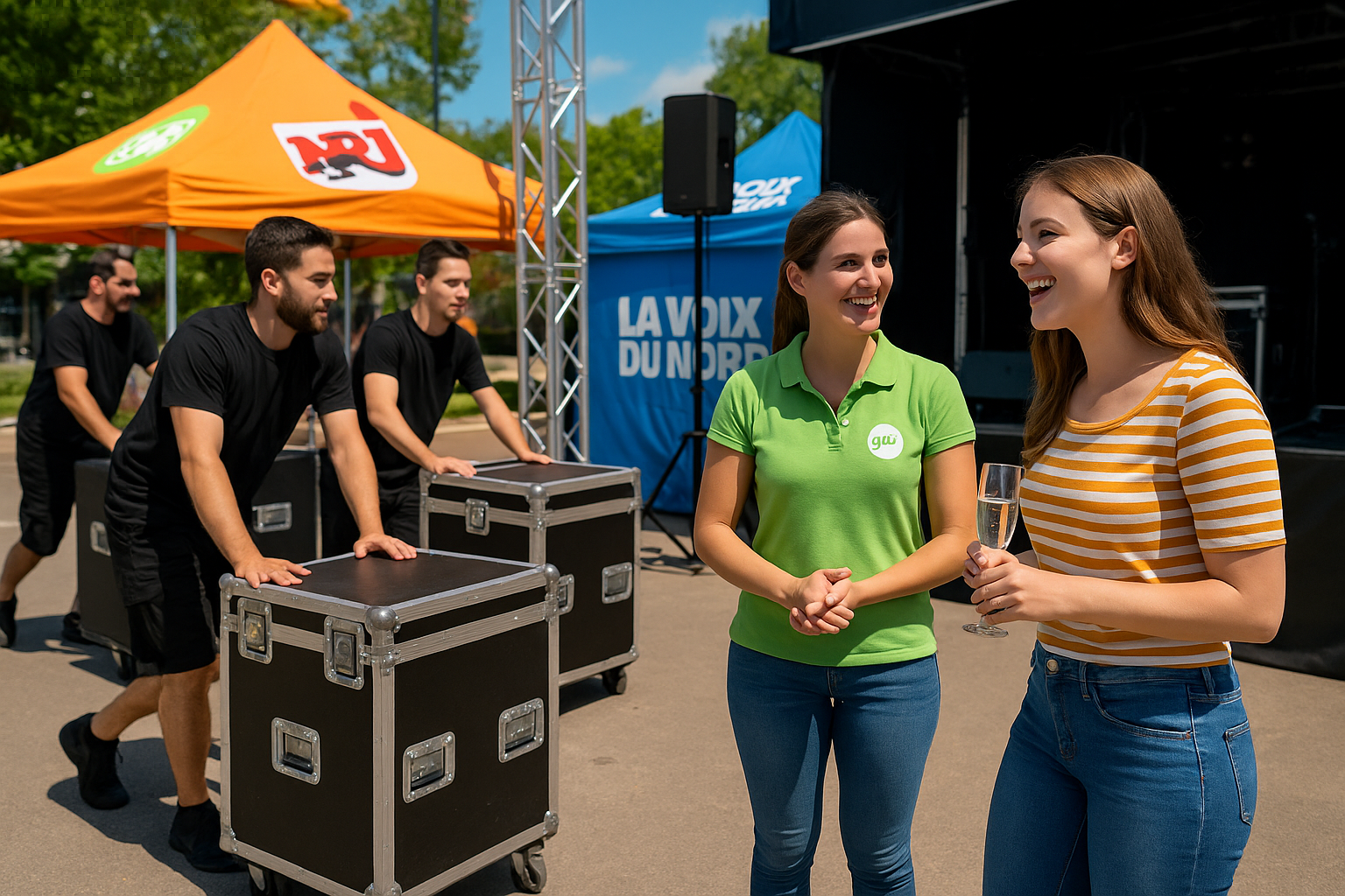 Animation radio par foires salons