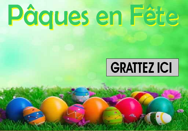 Ticket à gratter Fete Pascal - pâques