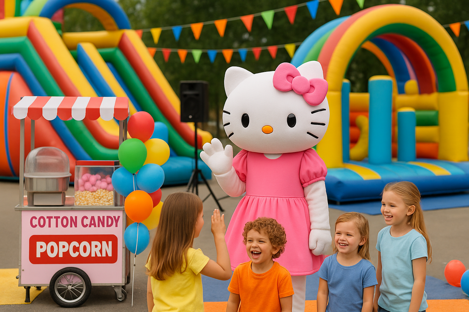 Hello Kitty Groupama comit&eacute; entreprise CSE mascotte